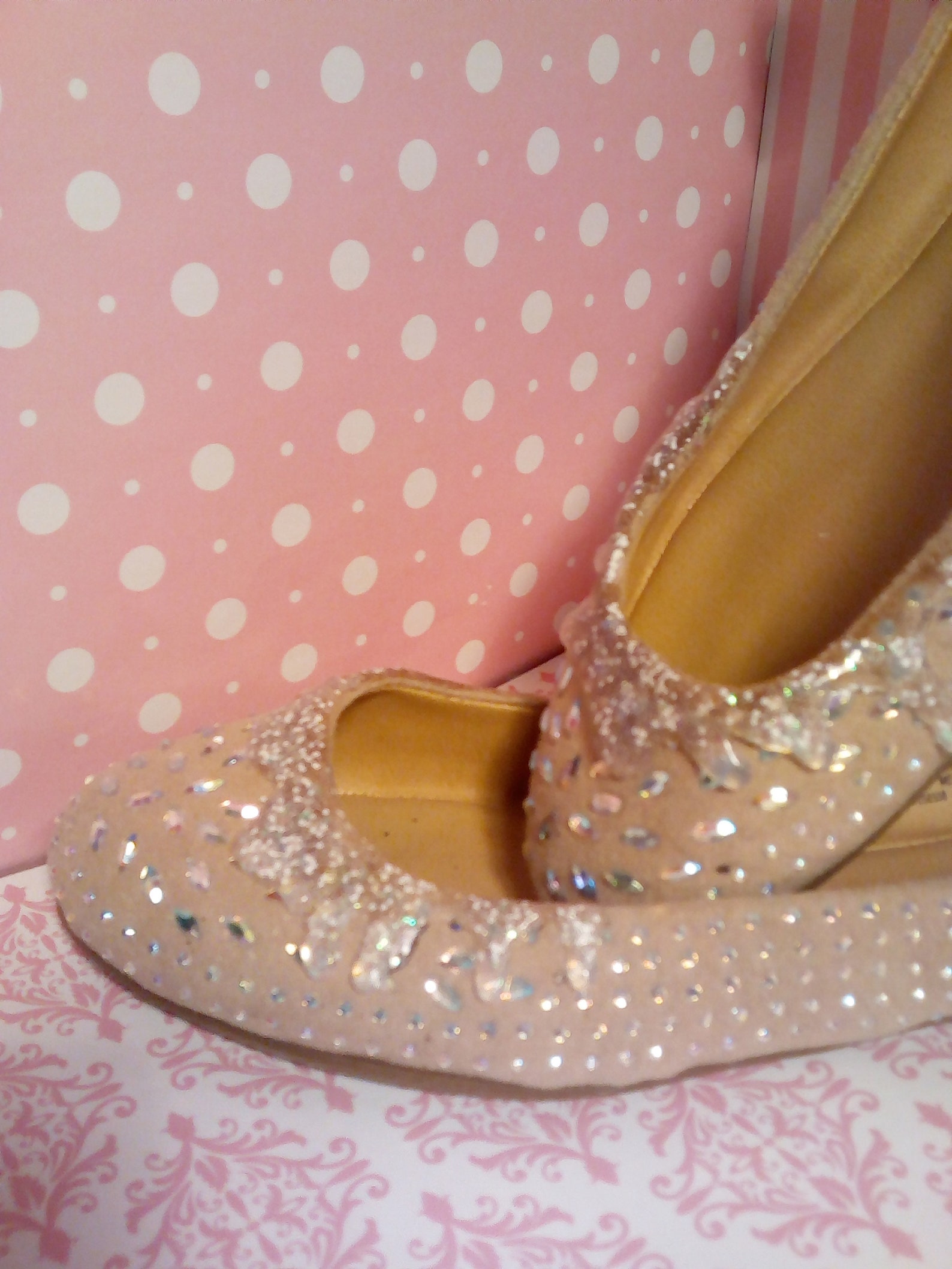 ice cream shoes beige flower ballet flats,valentine's day,champagne cake shoes,cake shoes,canvas shoes,glitter shoes,crystal