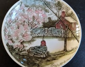 The FRIENDLY VILLAGE - The WELL - Coaster - Johnson Bros - Made in England - Porcelain - Vintage