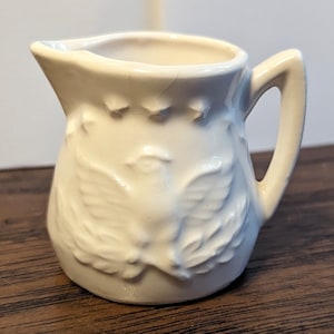 Americana Bald Eagle Measuring Cup Porcelain Vintage 1/4 Cup