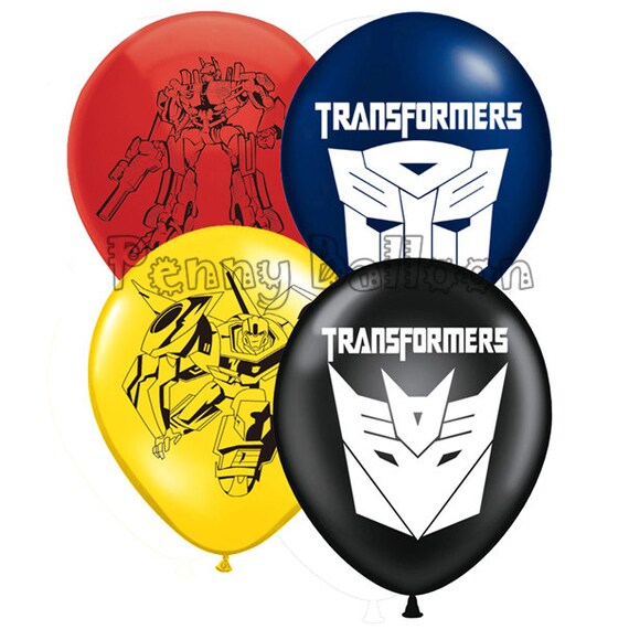 Balony Transformers Lateks Superhero Party Balony ślub Nerdy Etsy
