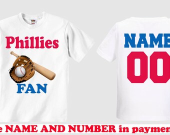 personalized toddler phillies jersey
