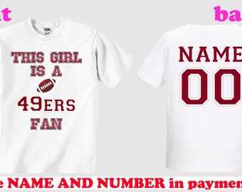 personalized niners jersey