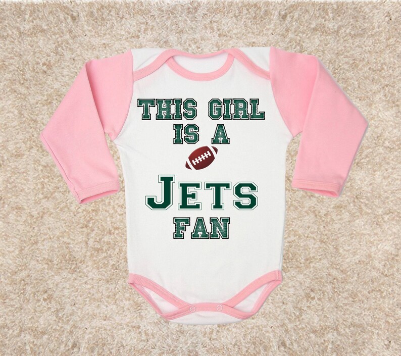 This Girl Jets Logo FAN Baby Body Bodysuit Clothing Girl Kids Etsy