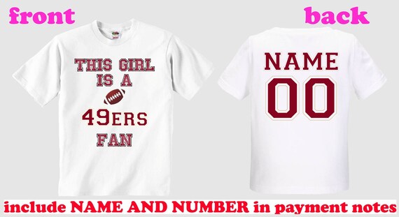 49ers personalized shirt