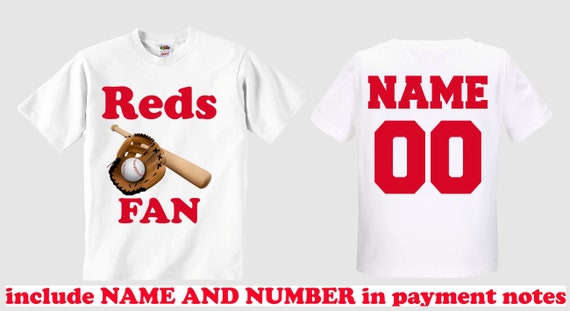 personalized reds t shirt