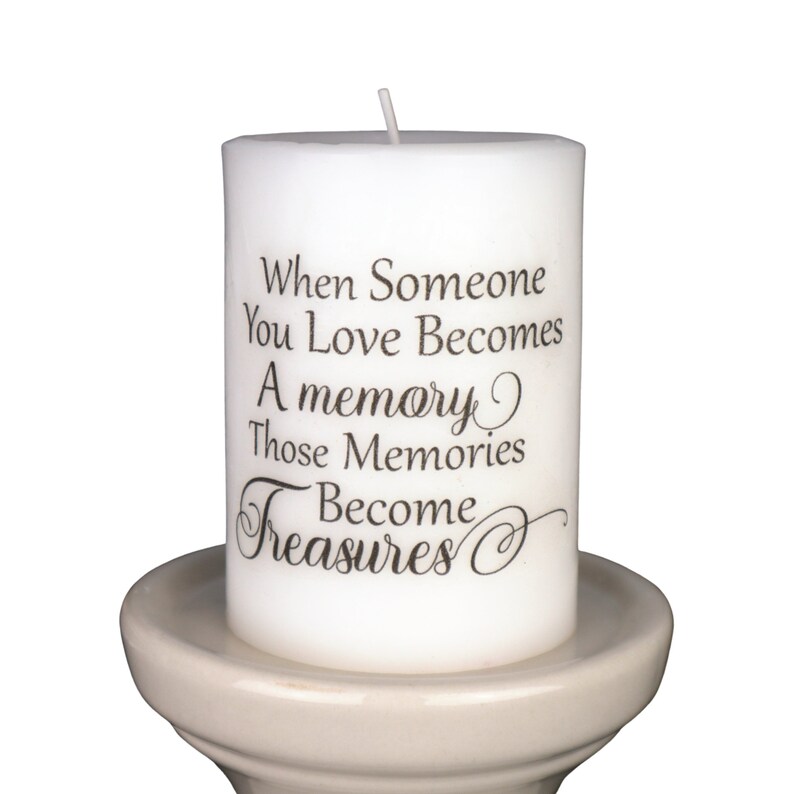 4-inch Customized Memorial Photo Candle image 2