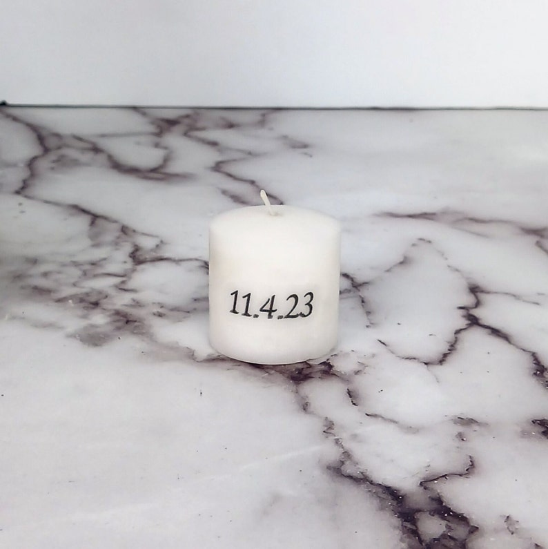 1.5 x 1.5 inch Small Funeral Thank You Favor Memorial Candle, Funeral Keepsake, Memorial Favors, Forget Me Not Candle Favors, Funeral Gifts image 2