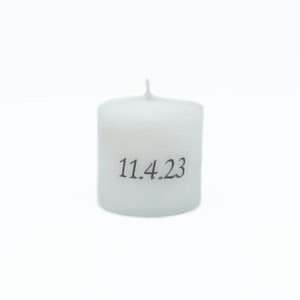 1.5 x 1.5 inch Small Funeral Thank You Favor Memorial Candle, Funeral Keepsake, Memorial Favors, Forget Me Not Candle Favors, Funeral Gifts image 4