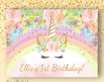 Unicorn Backdrop Etsy