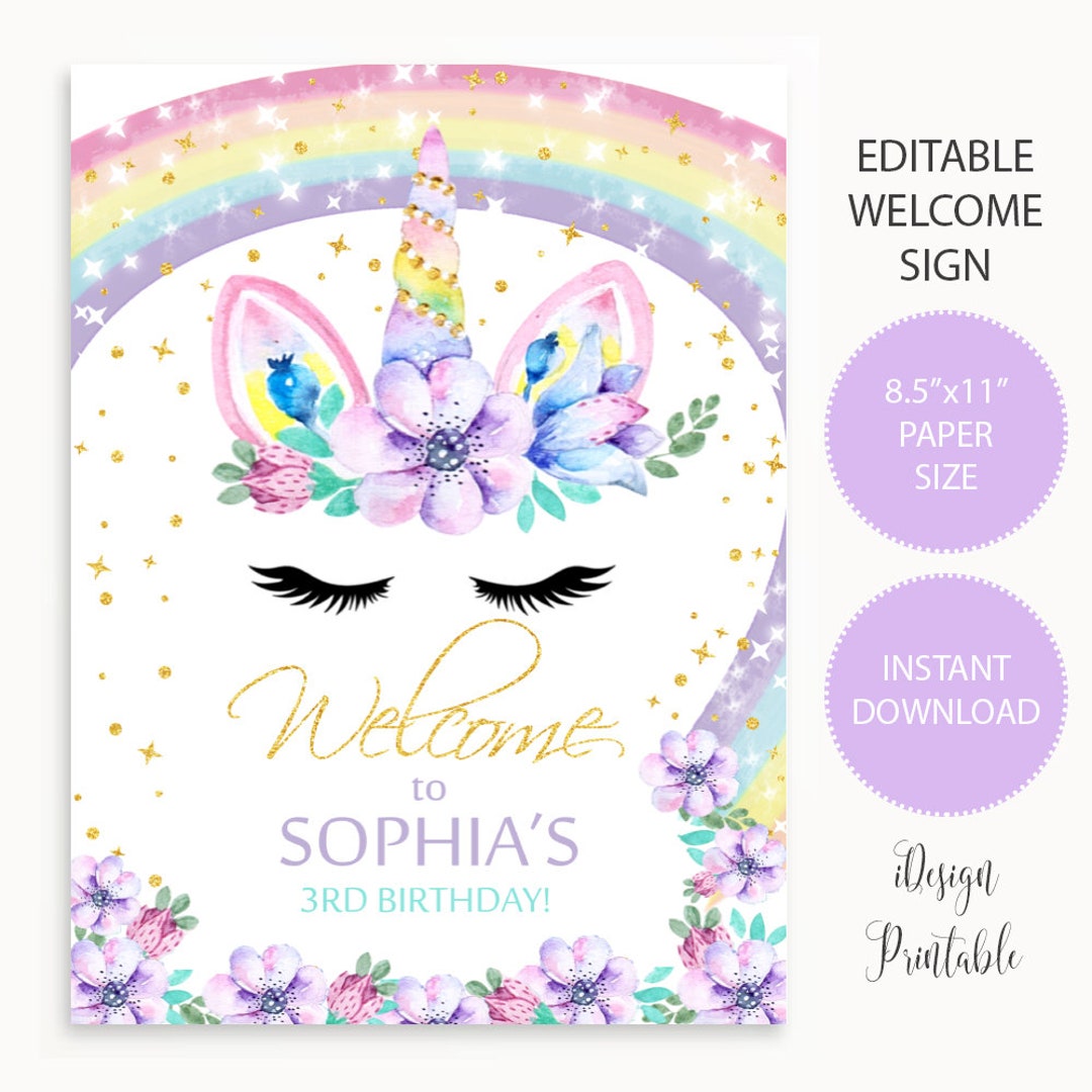 Unicorn Welcome Sign, Unicorn Birthday Party Welcome Sign Instant Download, Rainbow Unicorn Welcome Sign Printable,purple Unicorn Party Sign - Etsy unicorn-welcome-sign-unicorn-birthday-party-welcome-sign-instant-download-rainbow-unicorn-welcome-sign-printable-purple-unicorn-party-sign-etsy