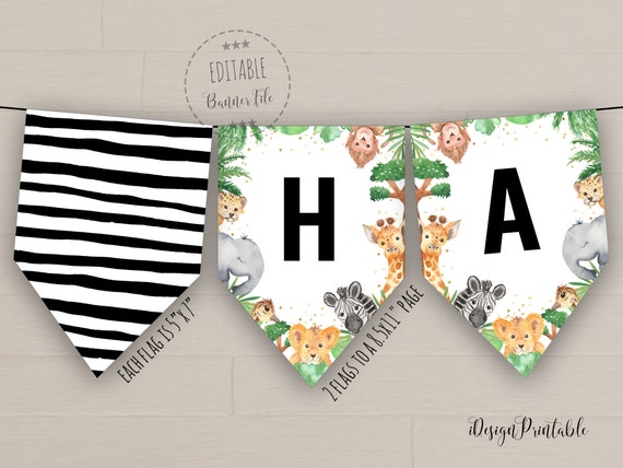 Editable Safari Animals Birthday Banner Leopard Print Safari Animals Any Age Fully Editable Birthday Party Banner Instant Download GY Editable Safari Animals Birthday Banner Leopard Print Safari Animals Any Age Fully Editable Birthday Party Banner Instant Download GY