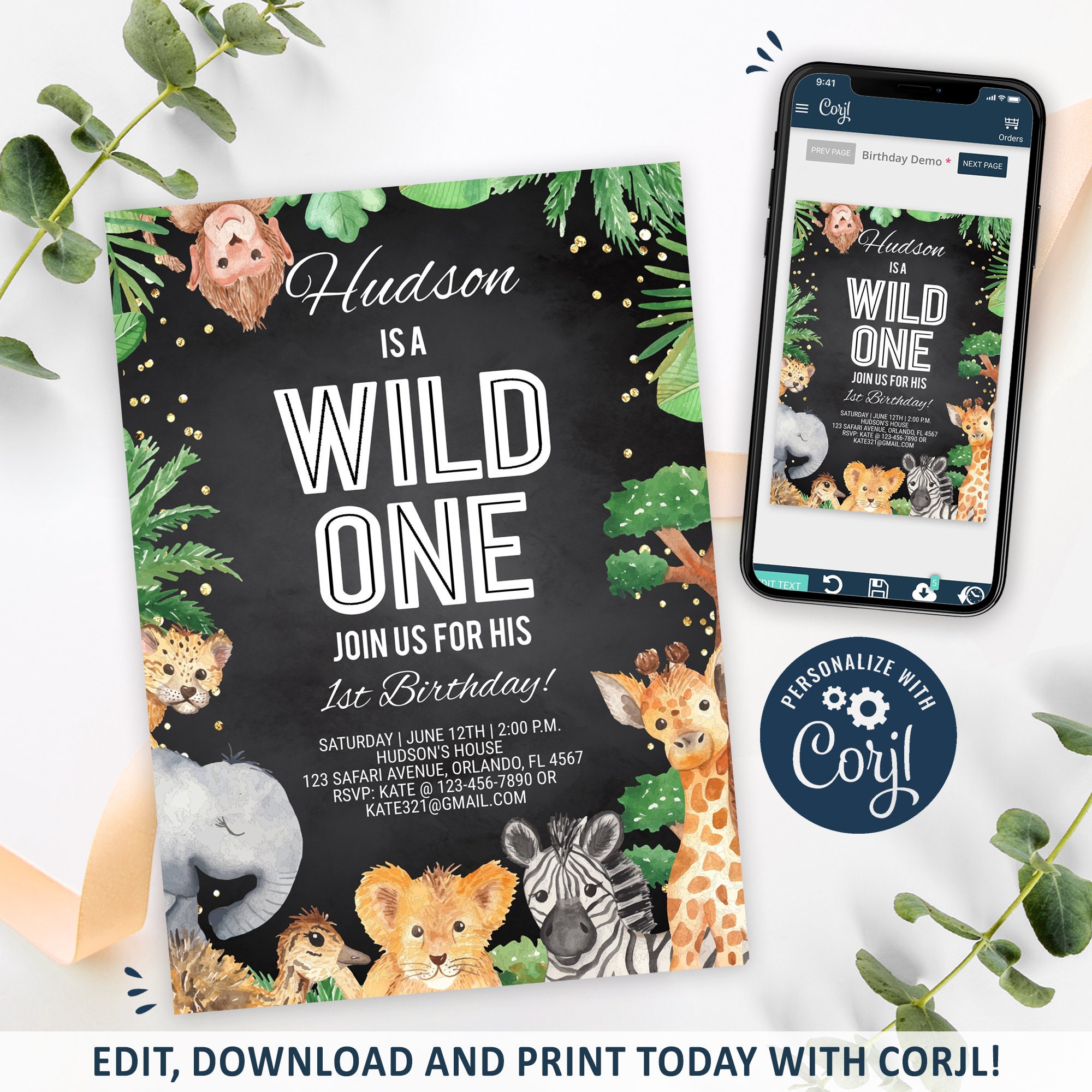 Wild One Invitation Wild One Birthday Invitation Printable Etsy Wild One Invitation Wild One Birthday Invitation Printable Etsy