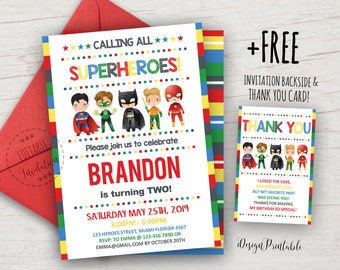 Superhero Invitation, Superhero Birthday Invitation Printable, Boy Superhero Party Invite, Boy Hero Invitation, EDITABLE, INSTANT DOWNLOAD