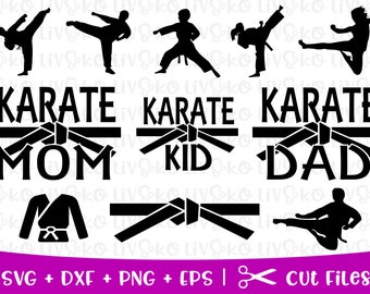 Karate Silhouette Etsy