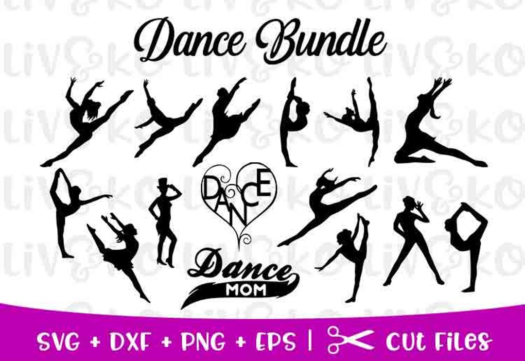 Dance Bundle Svg, Dancer Svg, Sports Svg, Dance Cuttable, Dance Bundle ...