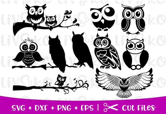 Download Owl Svg Owl Silhouette Owl Cricut Owl Cut File Svg Files Etsy