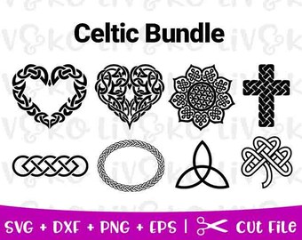 Celtic bundle svg, Celtic cut file, Celtic designs, Celtic decals, Instant download, Cricut file, Silhouette file