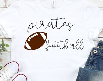 Pirates Football SVG, Football SVG, Football Mom SVG, Game Day svg,Pirates team svg, Cut file for Cricut