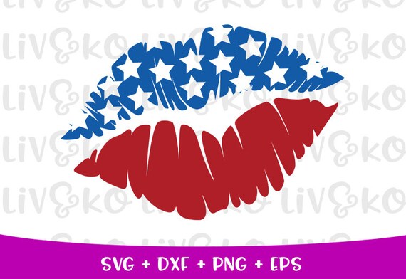 Download American Flag Lips svg USA Kiss svg Flag Lips svg 4th of ...