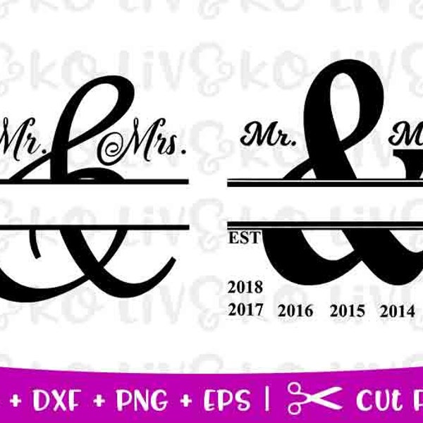 MrMrs svg, MrMrs cut file, Wedding cut file, Wedding svg, Monogram svg, Monogram cut file, Instant download, Cricut file, Silhouette file