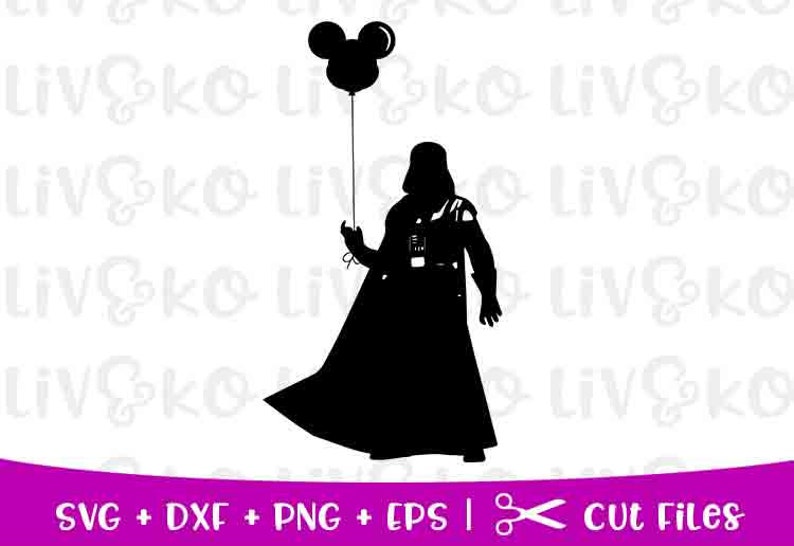 Download Darth Vader SVG Star Wars SVG Disney SVG Mickey Balloon | Etsy