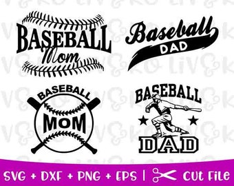 Baseball mom bundle svg, Baseball dad bundle svg, Baseball bundle svg, Baseball svg, Cricut file, Silhouette file