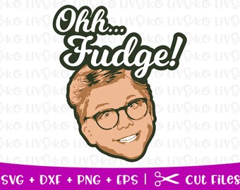 Oh Fudge svg, A Christmas Story svg, Christmas svg, A Christmas Story cut file, Christmas cut file, Elf svg, Cricut files, Silhouette files