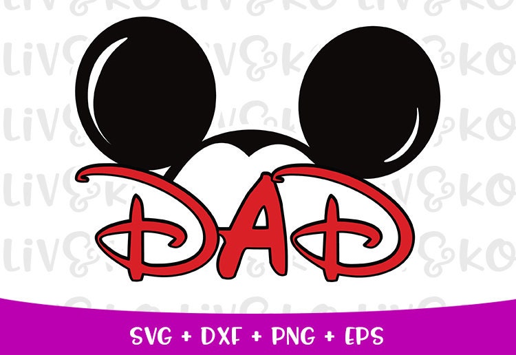Download Mickey Mouse Dad SVG Instant Digital Download Mickey Mouse | Etsy