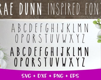Rae Dunn Inspired Font svg, Font bundle svg, Instant Download, Digital download, Rae Dunn Inspired Cut File, Cricut, Silhouette