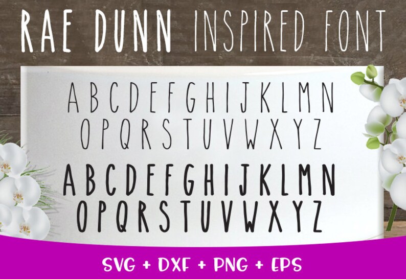 Download Rae Dunn Inspired Font svg Font bundle svg Instant Download | Etsy
