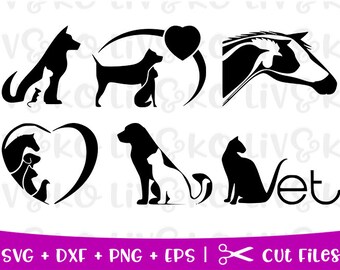 Vet bundle svg, animal svg, vet cut file, Animals, Animals bundle cut file, Instant download, Cricut file, Silhouette file