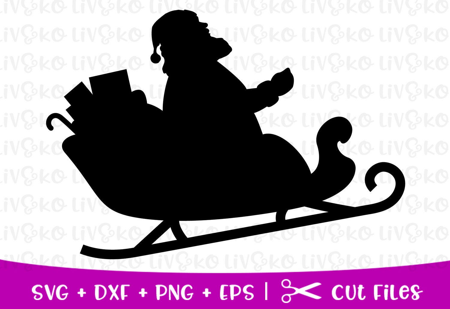 santa-s-sleigh-svg-christmas-svg-santa-s-sleigh-cut-etsy