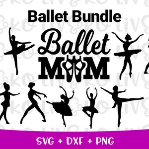 Ballett-Bundle-Svg, Ballett-Bundle-Schnittdatei, sofortiger Download, digitaler Download, Ballett-Aufkleber, Ballett-schneidbares Design,