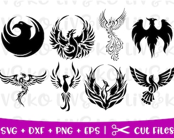 Phoenix bundle svg, phoenix svg, phoenix cut file, phoenix, Instant download, Cricut file, Silhouette file