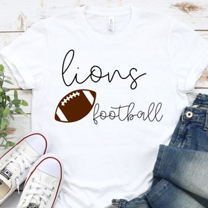 Lions Football SVG, Football SVG, Football Mom SVG, Game Day svg, Lions team svg, Cut file for Cricut