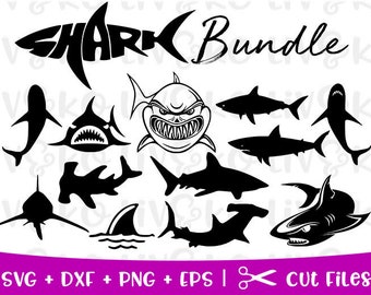 Shark SVG, Shark cut files, Shark Week, Animal SVG, Sea Animals SVG, T-shirt svg
