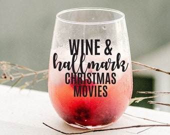Hallmark Movie Wine Glass Etsy