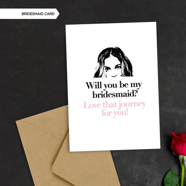 NEW! Bridesmaid Card | TV Show | Alexis Rose | Will You Be My | Bridesmaid Proposal | David Rose | Bebe | Moira Rose | Multipack Available