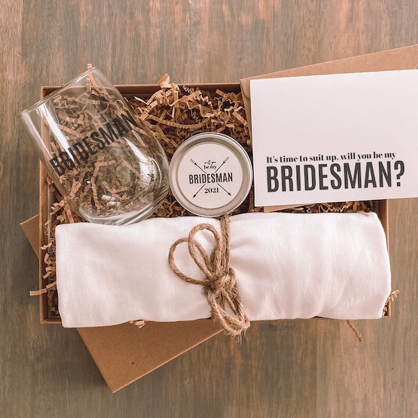 NEW Bridesman Proposal Box | Bridesman Gift | Proposal Gift | Will You Be My | Man Of Honour | Be My Bridesman | Personalized Bridesman Gift