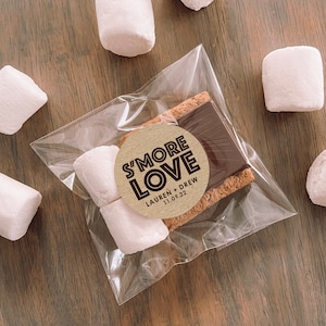 S’more Love Favour Sticker | S'mores Favors | S'mores Stickers | S'more Love Labels | Wedding Favours | Favor Label | Bridal Shower | Rustic