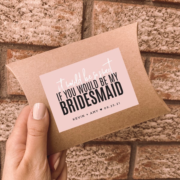 New! Chocolate Proposal Box | Bridesmaid Proposal | Bridesmaid Box | Will You Be My Bridesmaid Gift | Bridesmaid Chocolate | Kraft