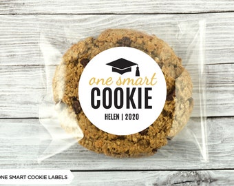 NEW! One Smart Cookie Graduation Cookie Label | Cookie Sticker | Graduation Cookie Label | Graduation Favour/Favor | Cookie Favour/Favor