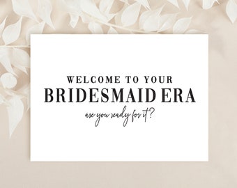 NEW! Bridesmaid Era Card | Bridesmaid Proposal | Maid of Honour | Wedding Party | Bridesmaid Card | Maid of Honor Era | Multipack Available