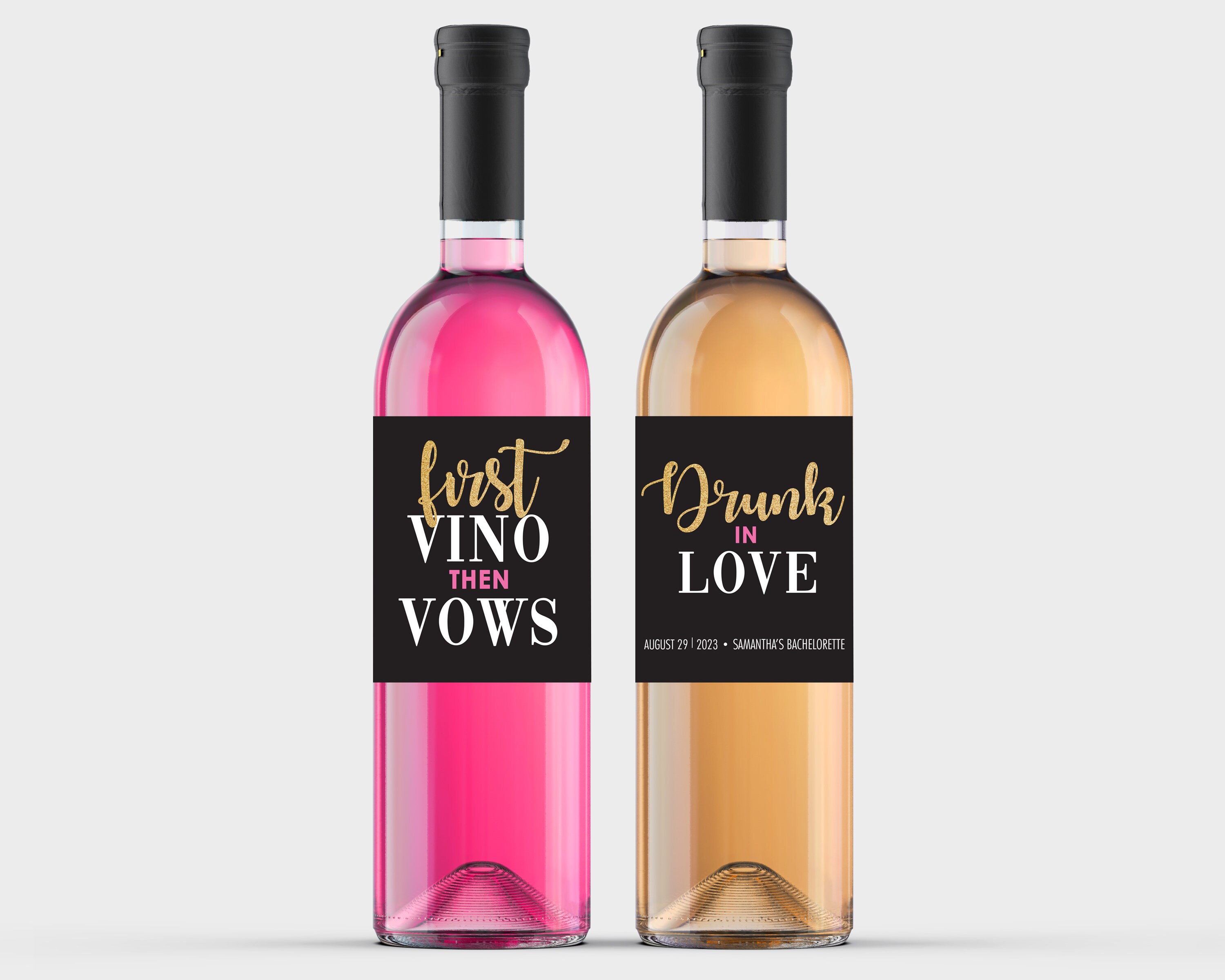 Personalisierbarer Hen Party Wein Glas Charme Von Libby‘s Market Place – Individuelles Geschenk Für Die Braut Und Gäste