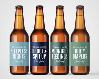 First Time Dad Beer Labels | New Dad Gift | Gift For Husband | Gift For Dad | Fathers Day Gift | Beer Lover | Pregnancy Announcement