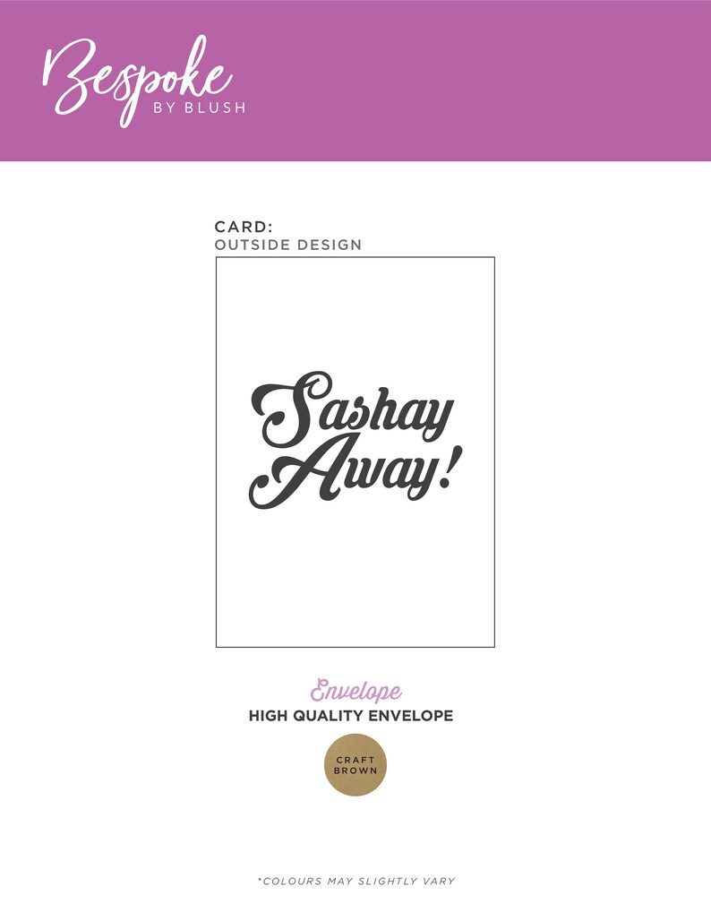 NEW Sashay Away Card Moving Long Distance Gift Miss You Etsy