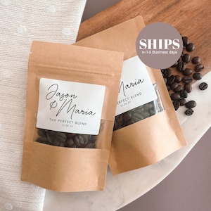 Sacchetto per bomboniere da matrimonio The Perfect Blend multicolore / Bomboniera per addio al nubilato / Sacchetto per bomboniere da caffè / Bomboniera da matrimonio personalizzata / Tè
