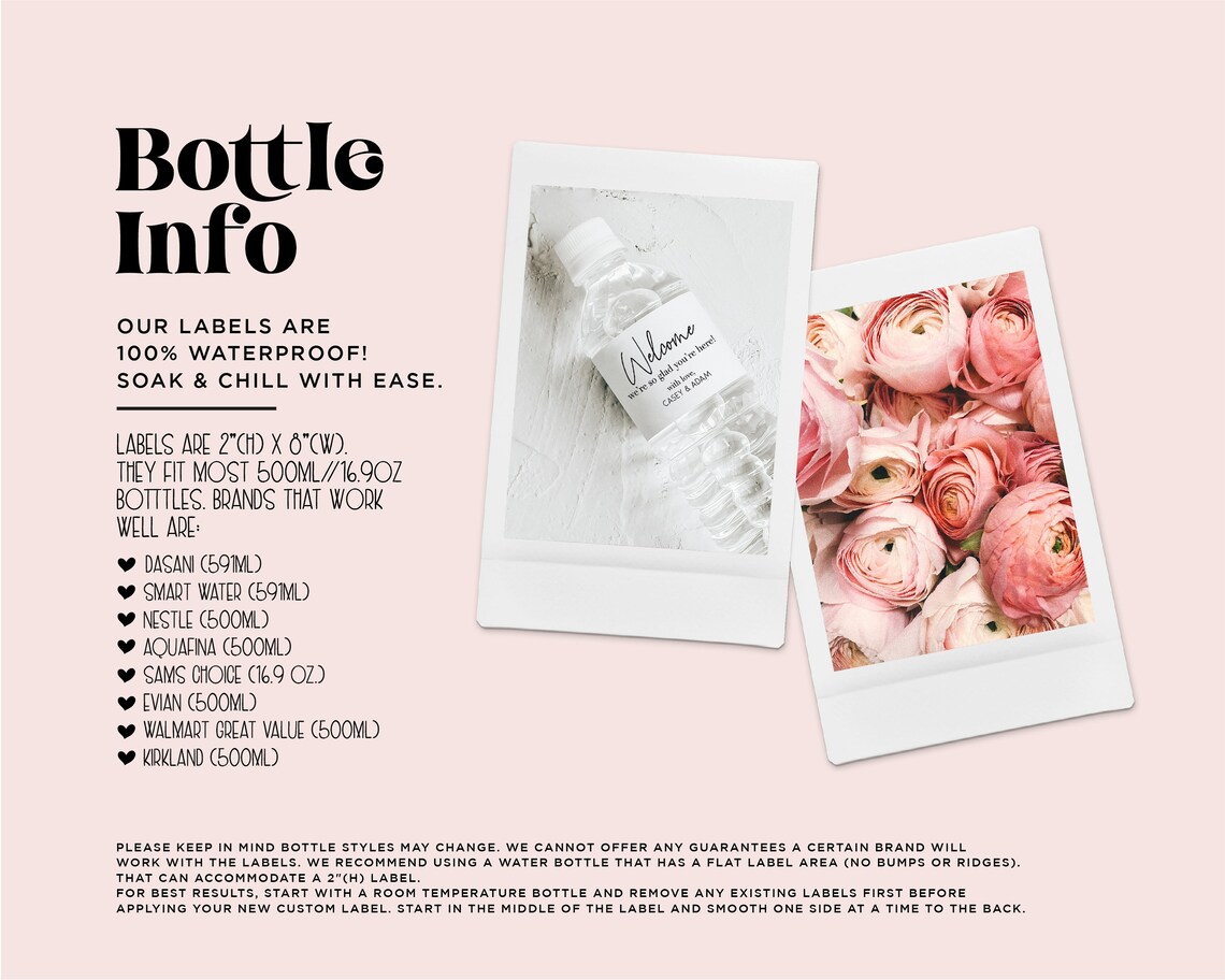 NEW Bachelorette Water Bottle Labels Personalized - Etsy