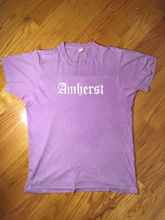 1970s Vintage Fruit of the Loom Amherst College T… - image 1