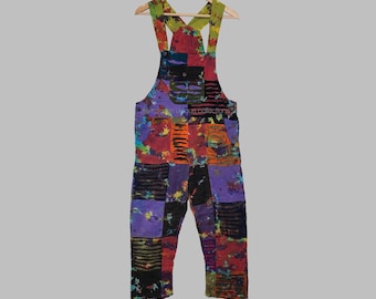 Boho hippie razor cut Overall pants